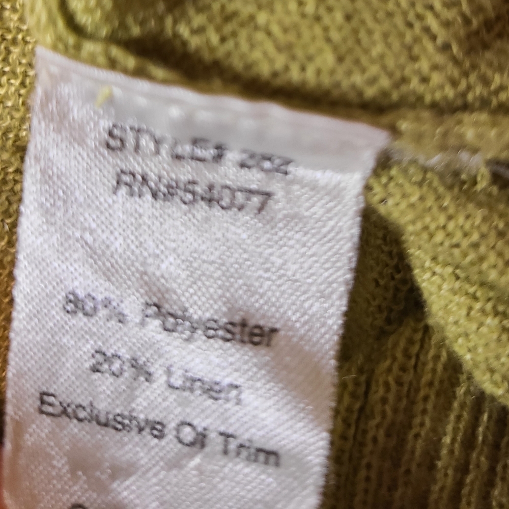 cabi lime green single button hooded cardigan - Picture 8 of 8